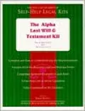 Alpha Last Will and Testament Kit: Special Book Edition With Removable Pages