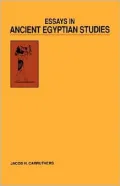 Essays in Ancient Egyptian Studies