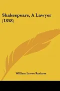Shakespeare, a Lawyer (1858)