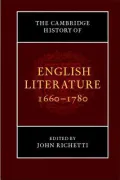 The Cambridge History of English Literature, 1660 1780