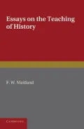 Essays on the Teaching of History