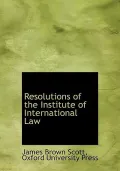 Resolutions of the Institute of International Law