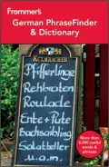 Frommer's German PhraseFinder & Dictionary