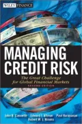 Managing Credit Risk: The Great Challenge for Global Financial Markets