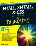 HTML, XHTML and CSS All-in-One For Dummies