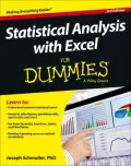 Statistical Analysis with Excel For Dummies