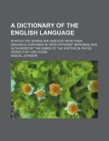 A   Dictionary of the English Language