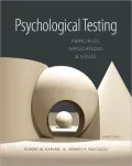 Psychological Testing: Principles, Applications, and Issues