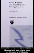 Social Relations and Social Exclusion: Rethinking Political Economy