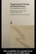 Organisational Change in Retail Finance