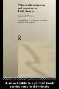Voluntary Organizations and Innovation in Public Services