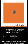 Getting What You Want?: A Critique of Liberal Morality