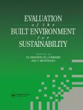 Evaluation of the Built Environment for Sustainability