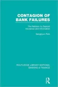 Contagion of Bank Failures (RLE Banking & Finance): The Relation to Deposit Insurance and Information