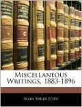 Miscellaneous Writings, 1883-1896