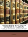 Modern Precedents in Conveyancing