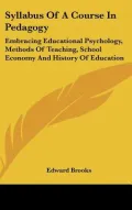 Syllabus of a Course in Pedagogy