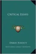 Critical Essays by Osbert Burdett — book cover