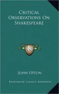 Critical Observations On Shakespeare