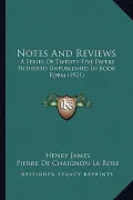 Notes and Reviews