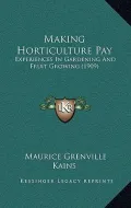 Making Horticulture Pay