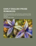 Early English Prose Romances