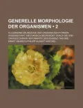 Generelle Morphologie Der Organismen (2)