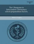 Tier I Response to Intervention