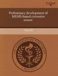 Preliminary Development of Mems-Based Corrosion Sensor.