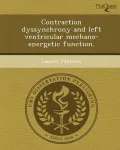 Contraction Dyssynchrony and Left Ventricular Mechano-Energetic Function.