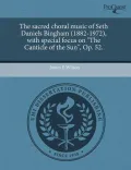 The Sacred Choral Music of Seth Daniels Bingham (1882-1972), with Special Focus on