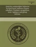 Assertive Antipredator Behavior by Feral Horse Stallions (Equus Caballus)