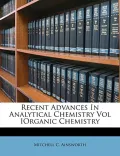 Recent Advances in Analytical Chemistry Vol Iorganic Chemistry