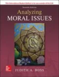 Book cover of ISE Analyzing Moral Issues