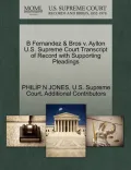 B Fernandez & Bros V. Ayllon U.S. Supreme Court Transcript of Record with Supporting Pleadings
