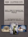 Neslin V. Wells U.S. Supreme Court Transcript of Record with Supporting Pleadings