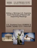 McKay V. McInnes U.S. Supreme Court Transcript of Record with Supporting Pleadings