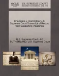 Chambers V. Harrington U.S. Supreme Court Transcript of Record with Supporting Pleadings