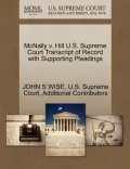 McNally V. Hill U.S. Supreme Court Transcript of Record with Supporting Pleadings