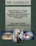 United Drug Co V. Obear-Nester Glass Co U.S. Supreme Court Transcript of Record with Supporting Pleadings
