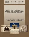 Steele's Mills V. Robertson U.S. Supreme Court Transcript of Record with Supporting Pleadings