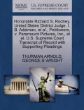 Honorable Richard S. Rodney, United States District Judge, I. B. Adelman, et al., Petitioners, V. Paramount Pictures, Inc., et al. U.S. Supreme Court