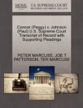Connor (Peggy) V. Johnson (Paul) U.S. Supreme Court Transcript of Record with Supporting Pleadings