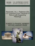 Westroads, Inc. V. Pedersen (Ed) U.S. Supreme Court Transcript of Record with Supporting Pleadings