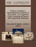 Pulakos (Achilles) V. Redevelopment Authority of City of Erie. U.S. Supreme Court Transcript of Record with Supporting Pleadings