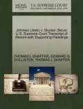 Johnson (Jack) V. Stucker (Nova) U.S. Supreme Court Transcript of Record with Supporting Pleadings