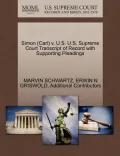 Simon (Carl) V. U.S. U.S. Supreme Court Transcript of Record with Supporting Pleadings