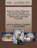 Martin M. Fahey, Petitioner, V. Holy Family Hospital. U.S. Supreme Court Transcript of Record with Supporting Pleadings