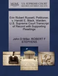 Erin Robert Russell, Petitioner, V. Harold E. Black, Warden. U.S. Supreme Court Transcript of Record with Supporting Pleadings