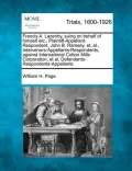 Francis A. Lazenby, Suing on Behalf of Himself Etc., Plaintiff-Appellant-Respondent, John B. Ramsey, Et, Al., Intervenors-Appellants-Respondents, Agai